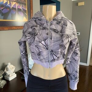 Buffbunny Cropped Zip Jacket -M - Citrus Lilac